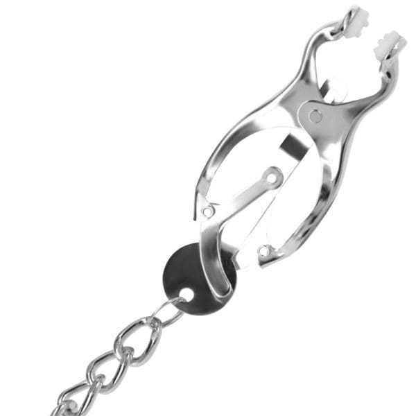 DARKNESS - METAL NIPPLE CLAMP WITH CHAIN 4
